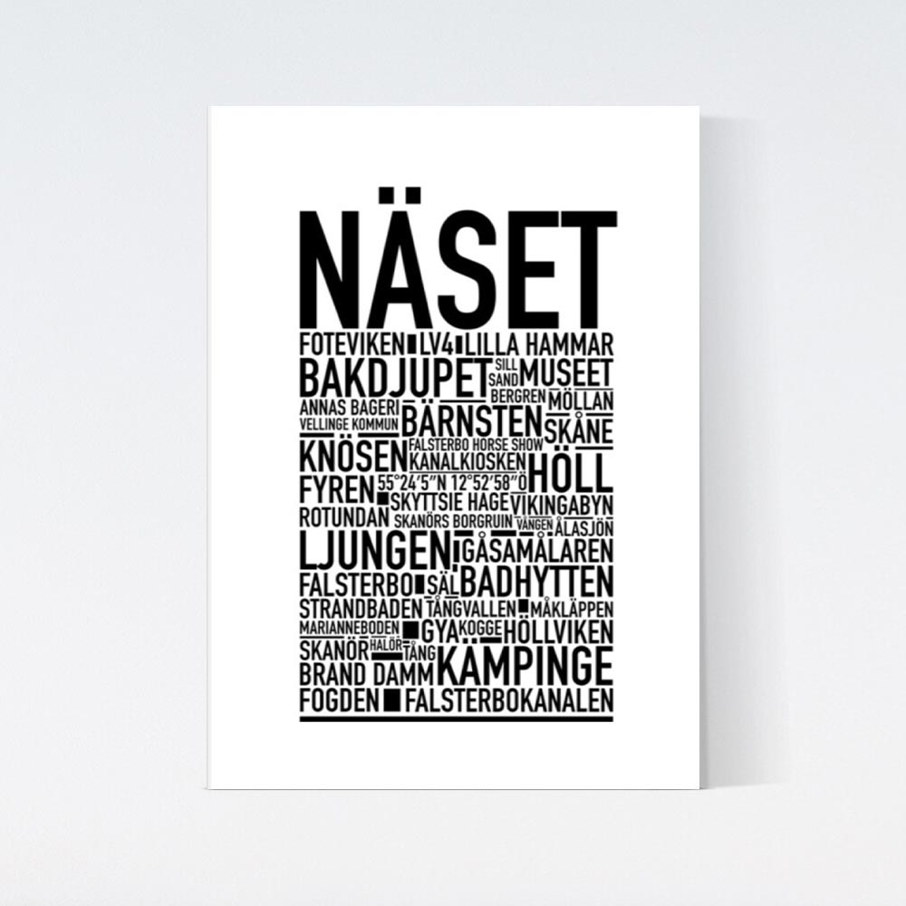 Näset Text Poster