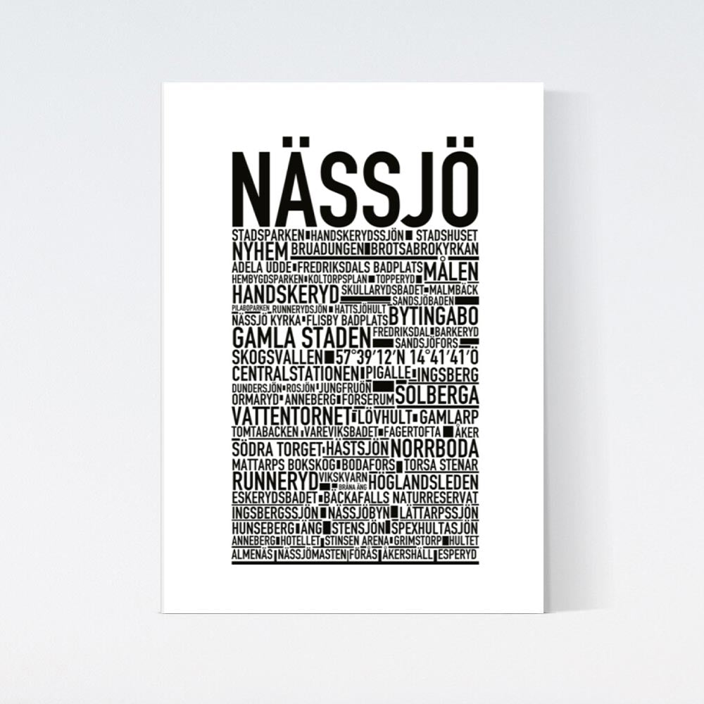 Nässjö Text Poster