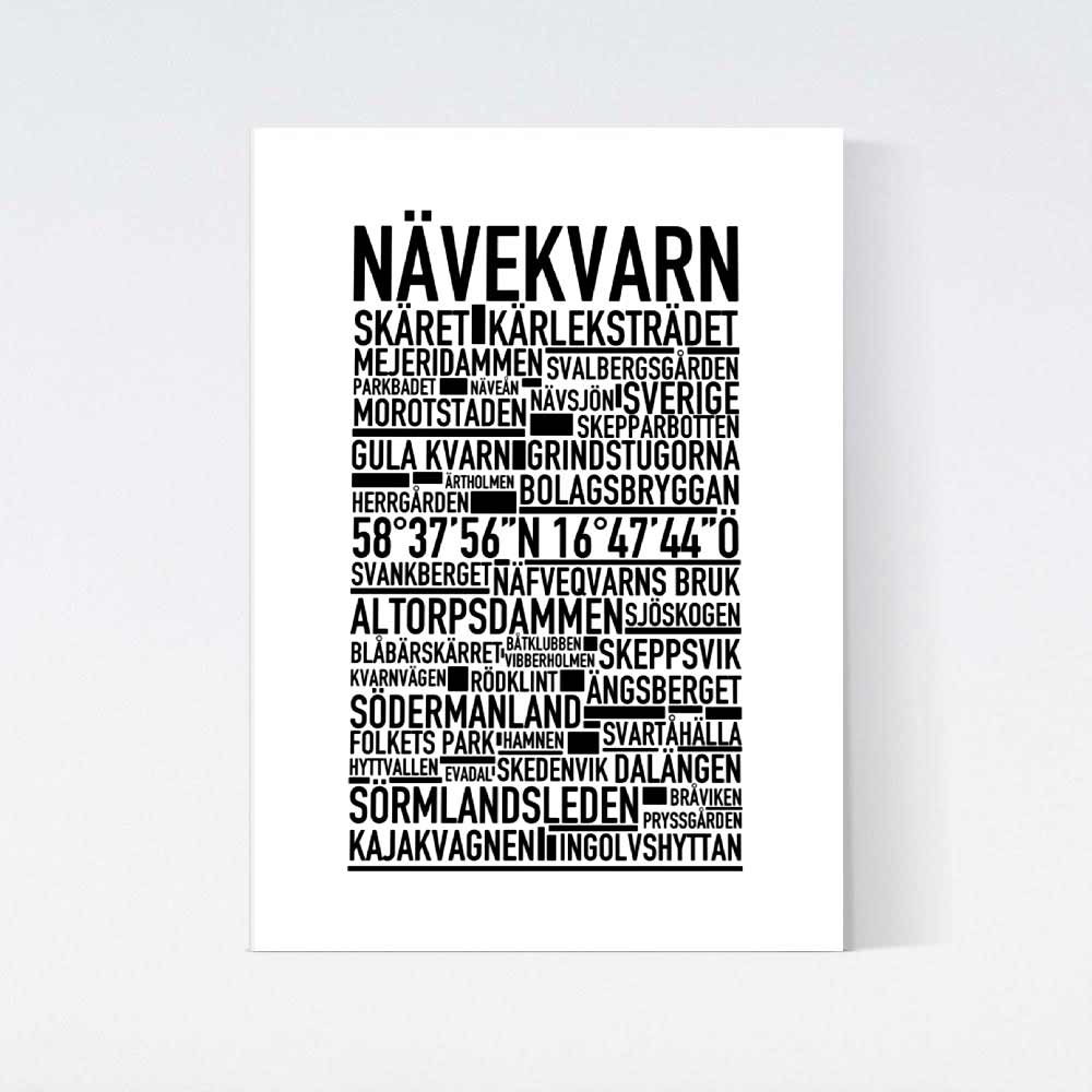 Nävekvarn Text Poster