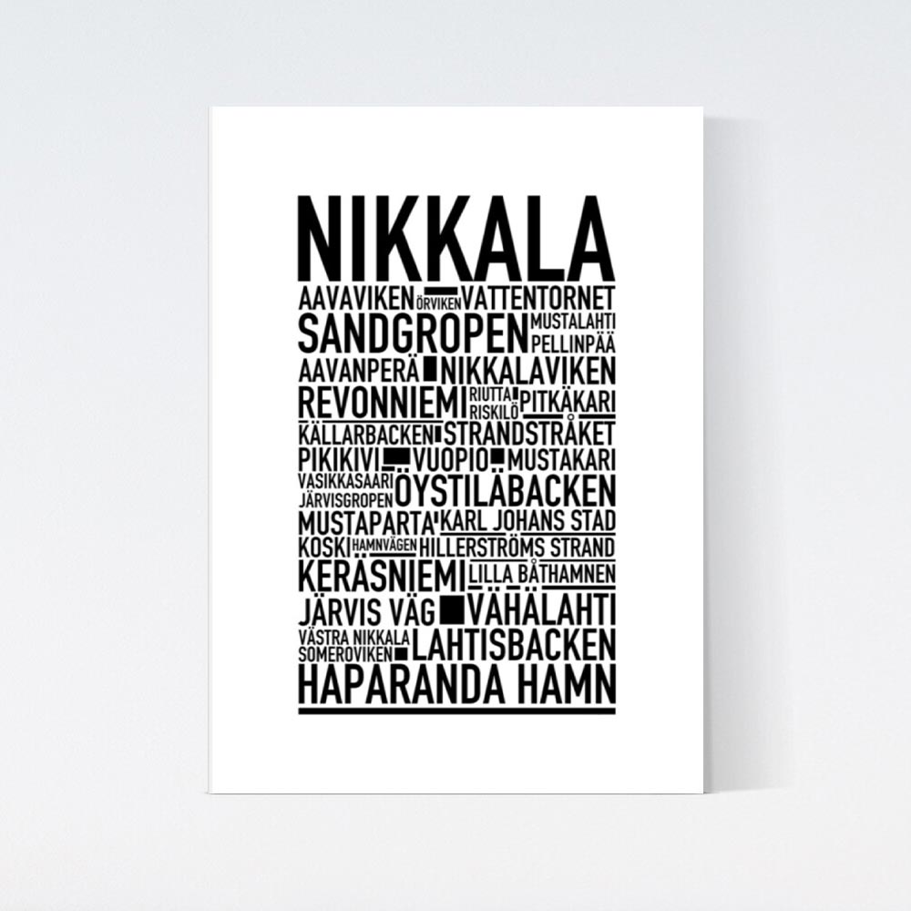 Nikkala Text Poster