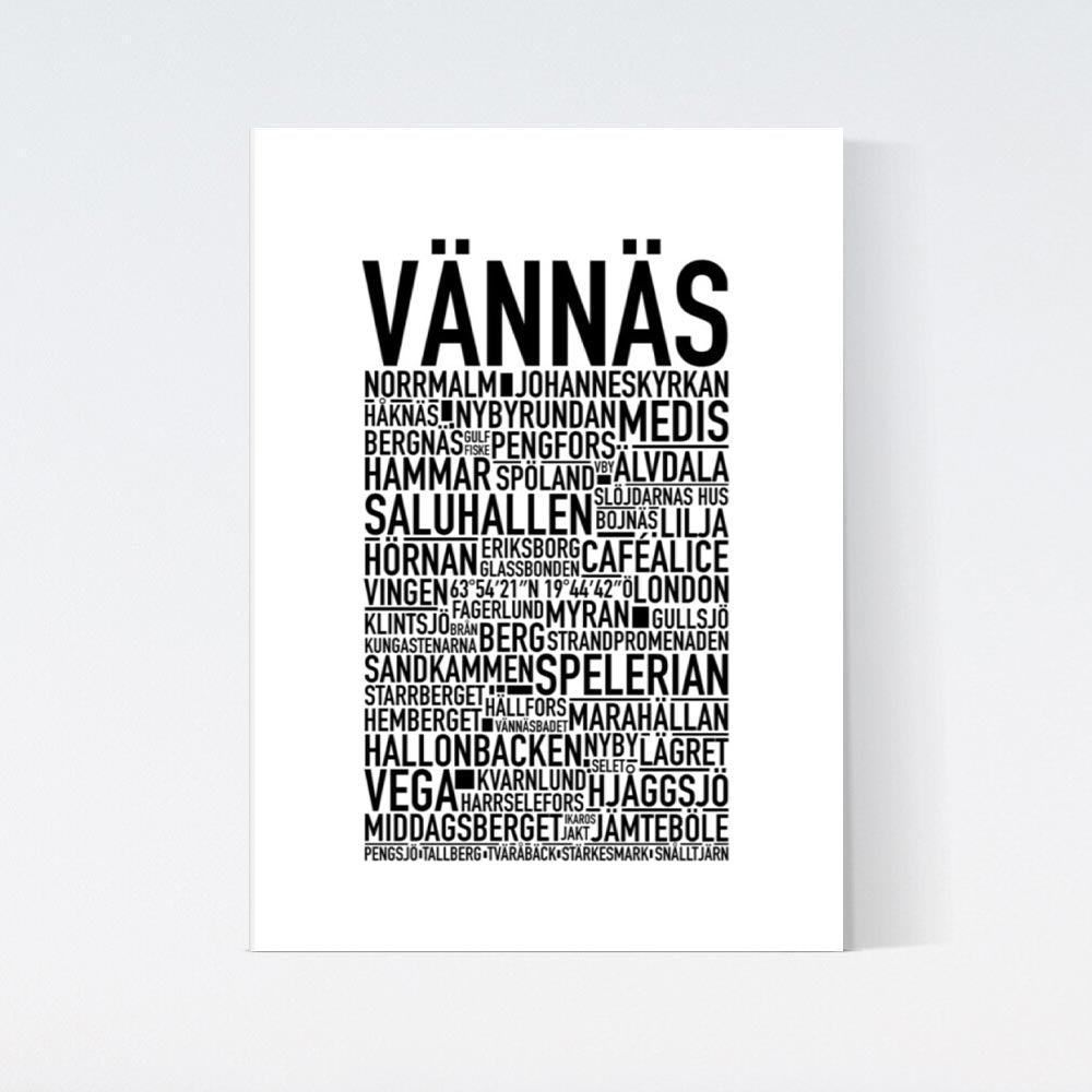 Vännäs Text Poster