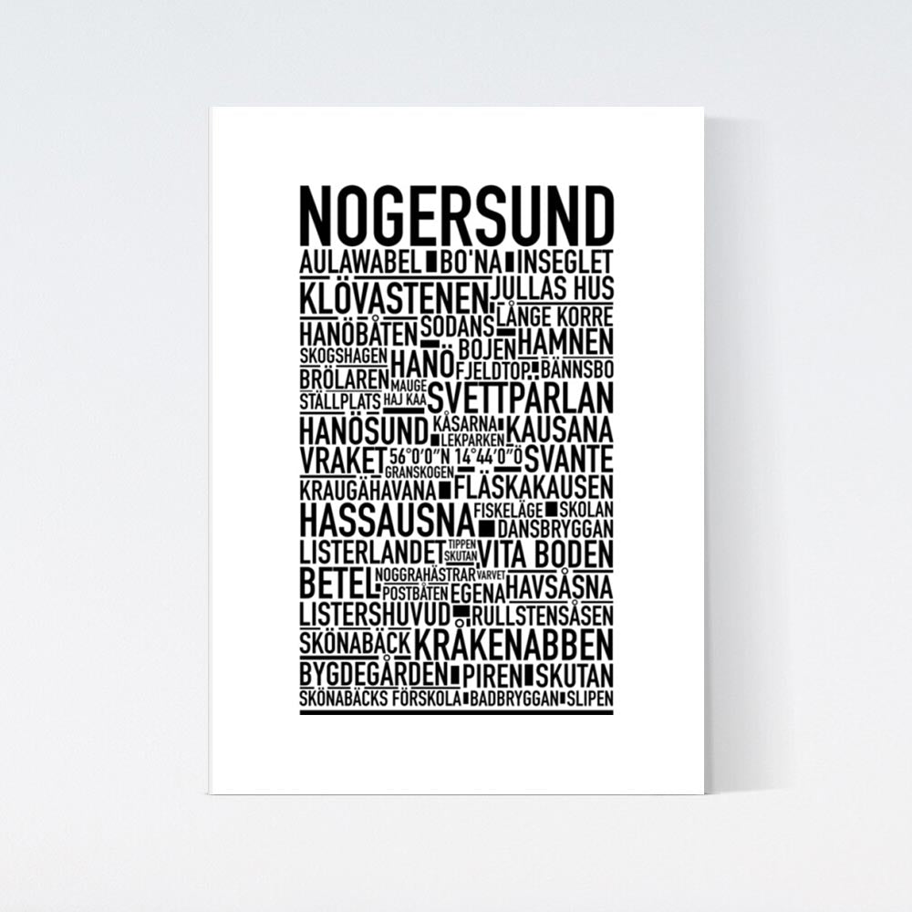Nogersund Text Poster