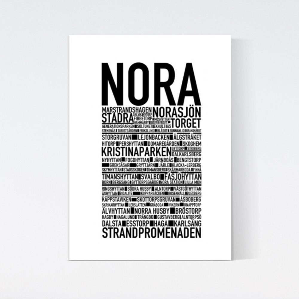 Nora Text Poster