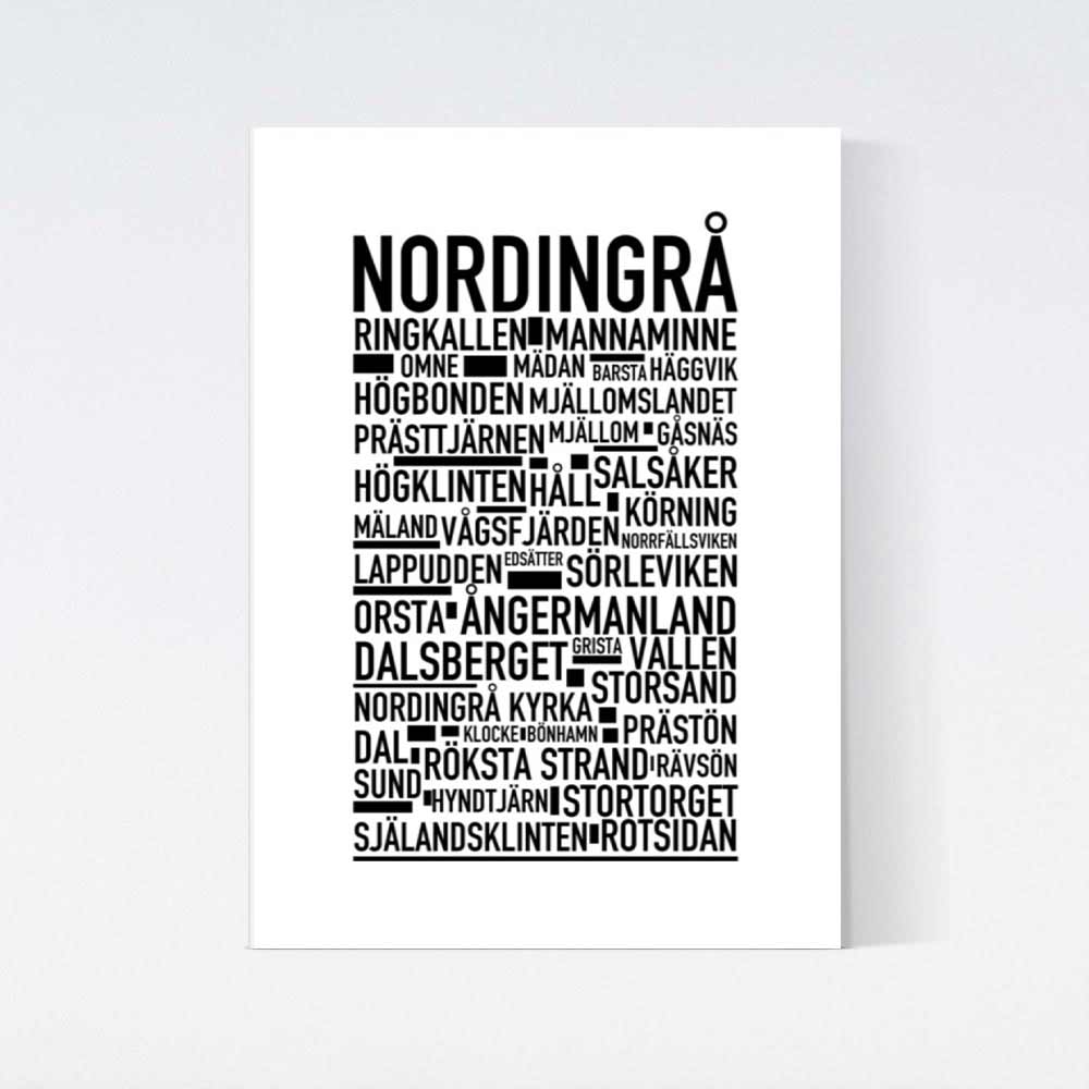 Nordingrå Text Poster