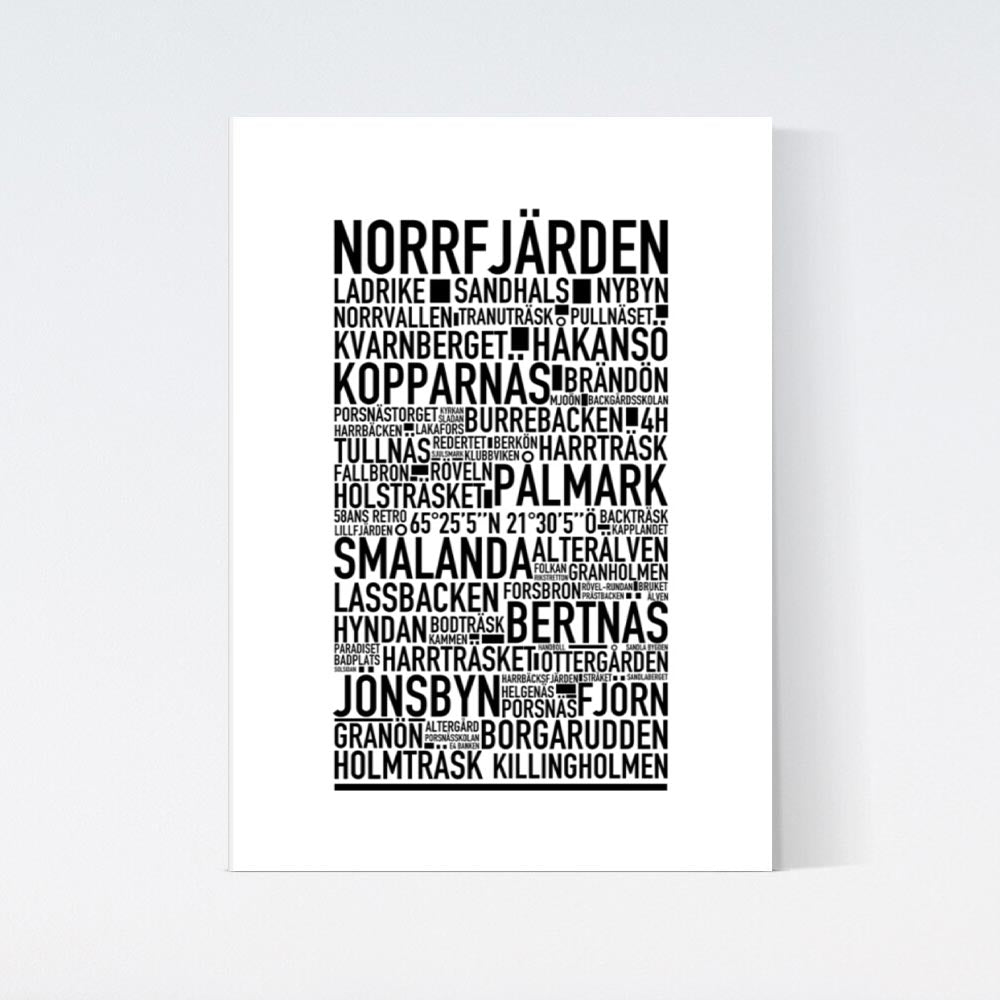 Norrfjärden Text Poster