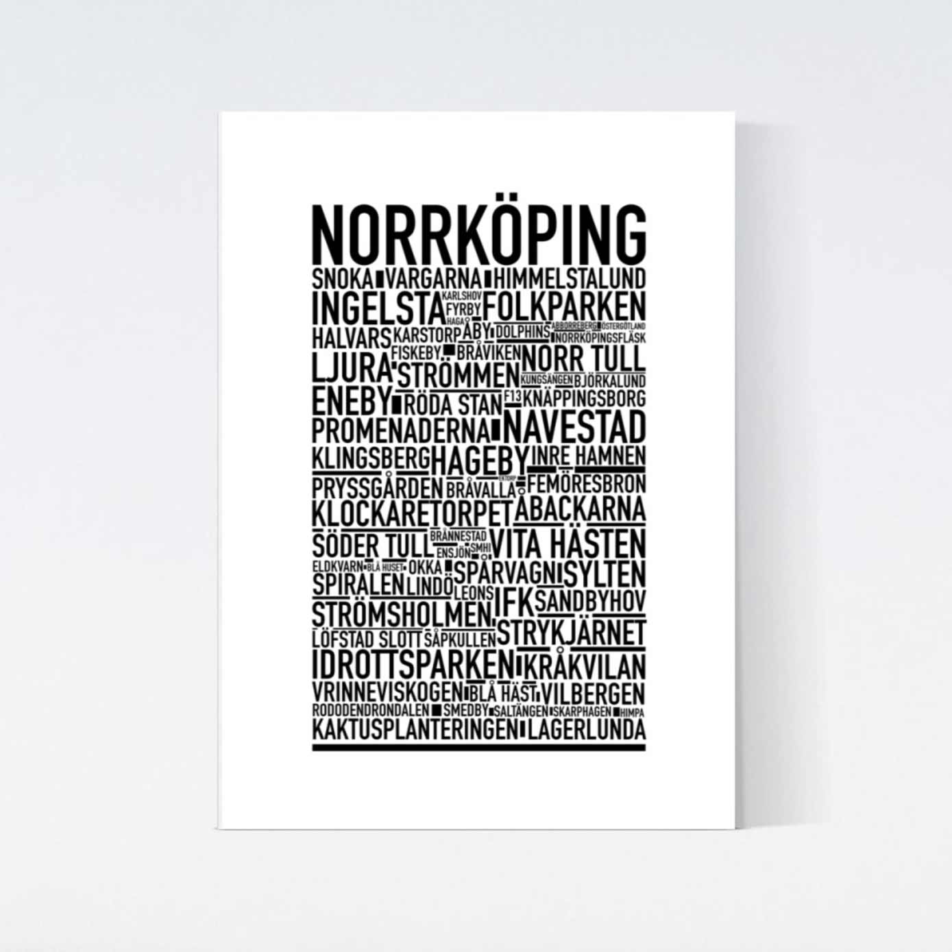Norrköping Text Poster