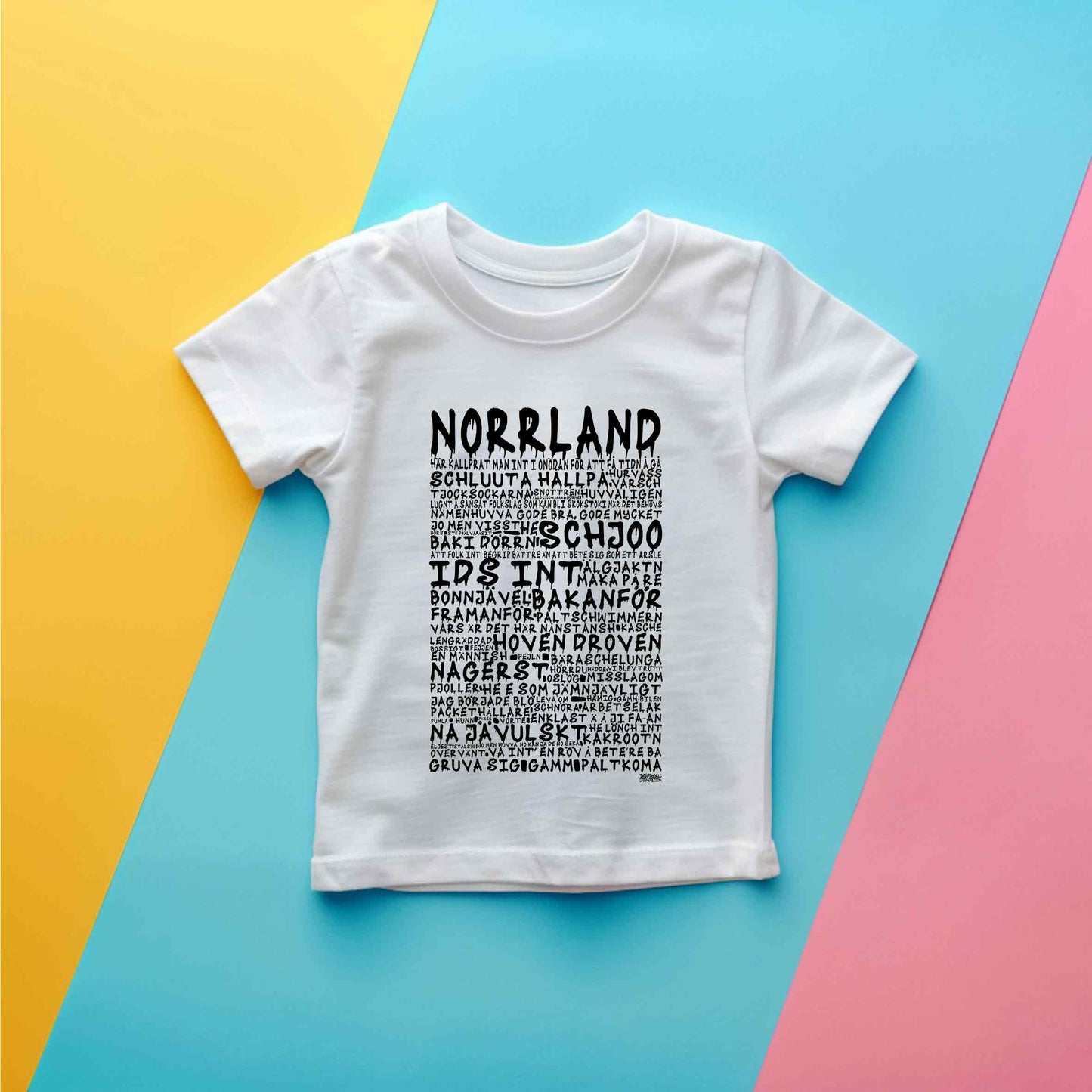 Norrland Graffiti Dialekt Barn T-shirt