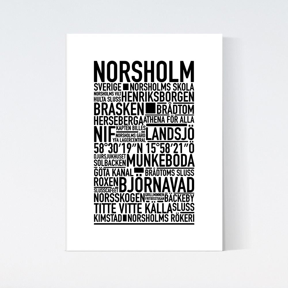 Norsholm Text Poster