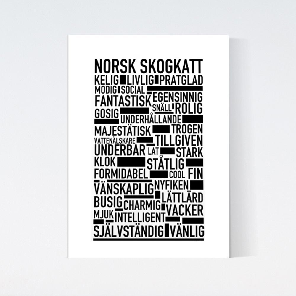 Norsk Skogkatt Katt Poster