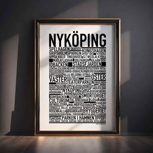 Nyköping Text Poster