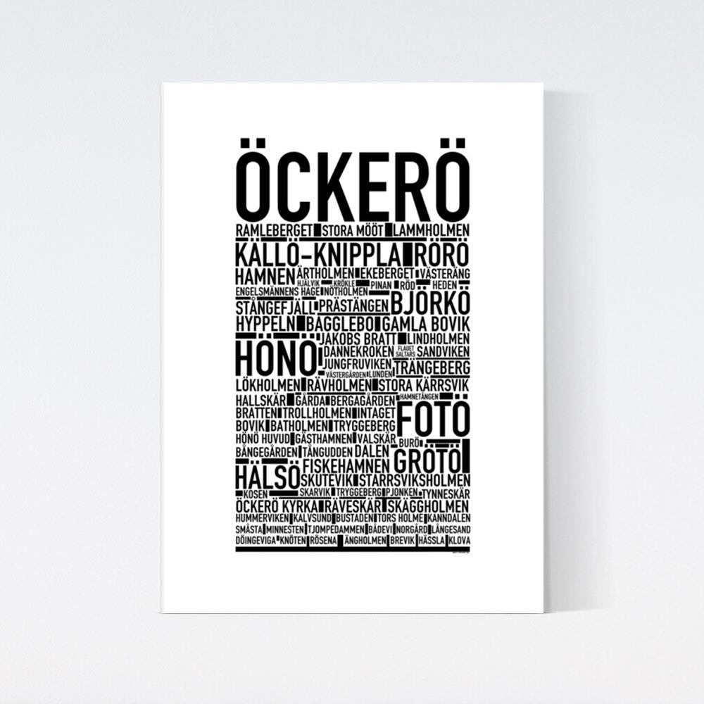 Öckerö Text Poster
