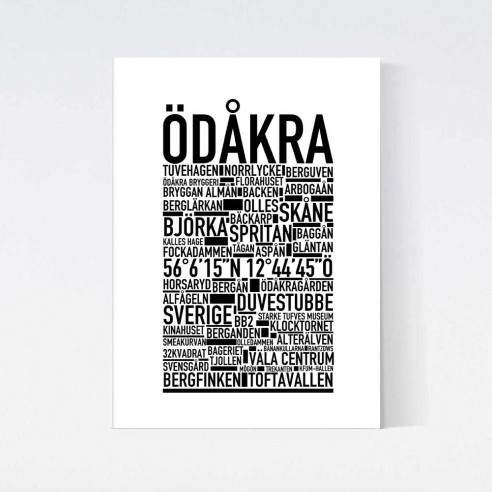 Ödåkra Text Poster