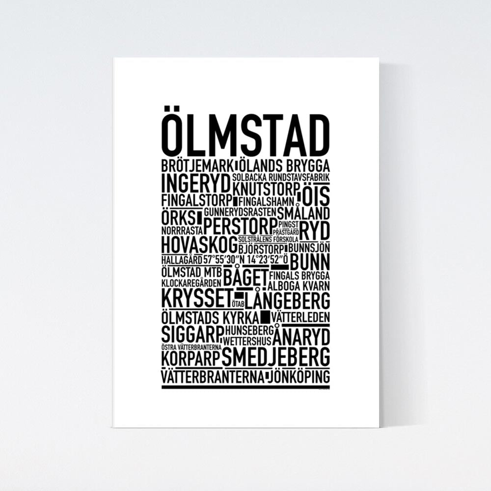 Ölmstad Text Poster