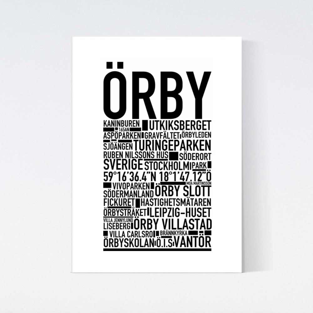 Örby Text Poster