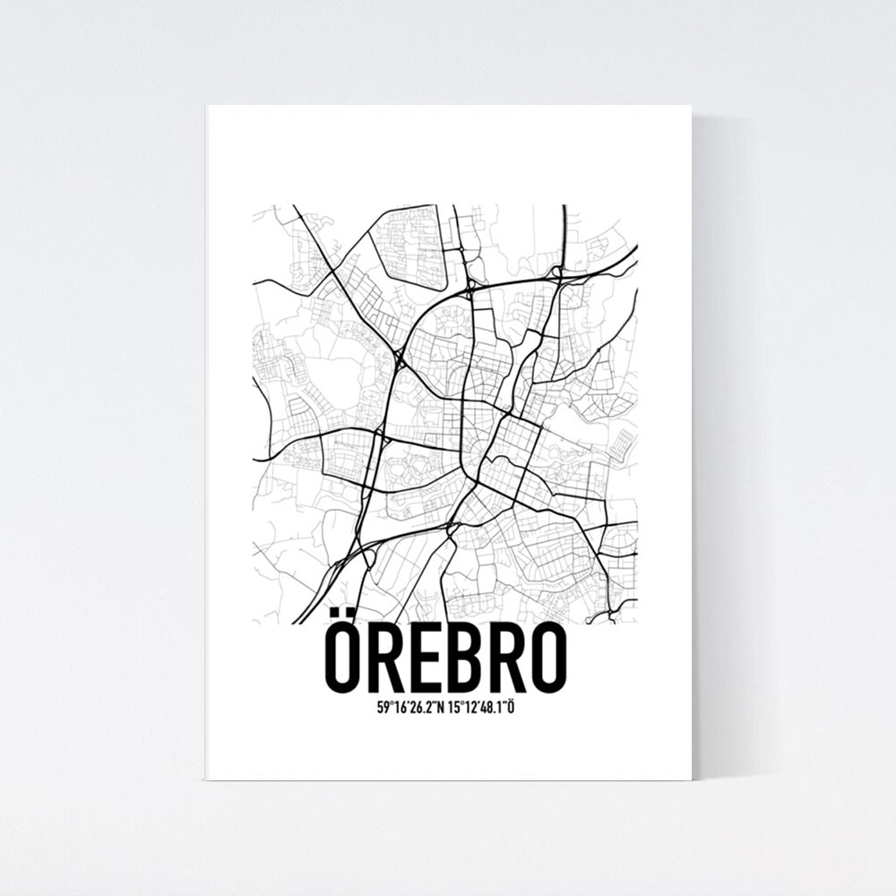 Örebro Karta Poster