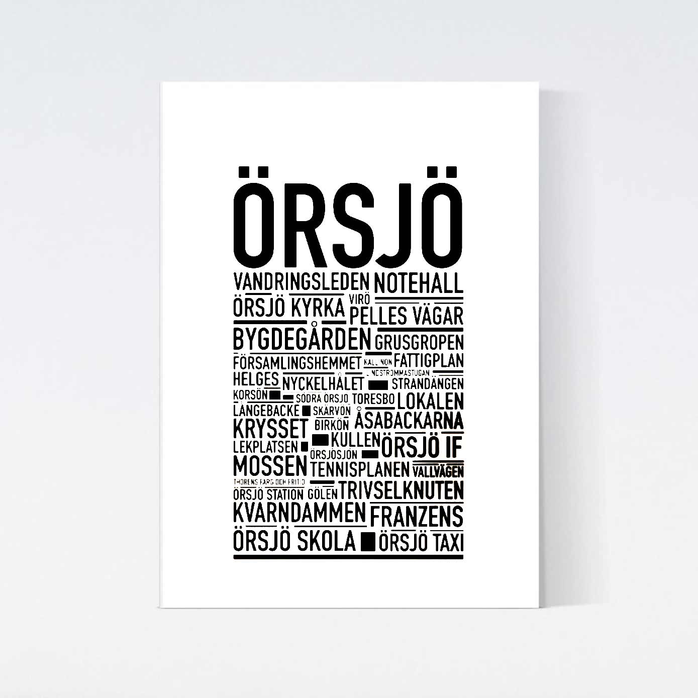 Örsjö Text Poster