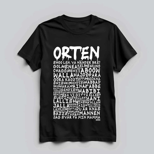 Orten Graffiti Dialekt Text T-shirt
