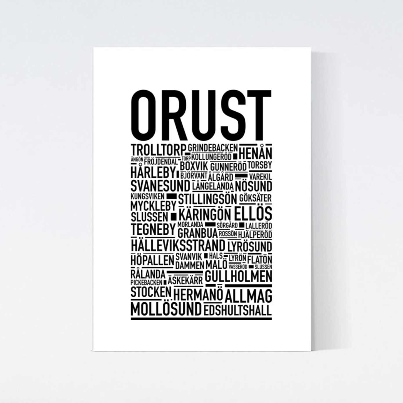 Orust Text Poster