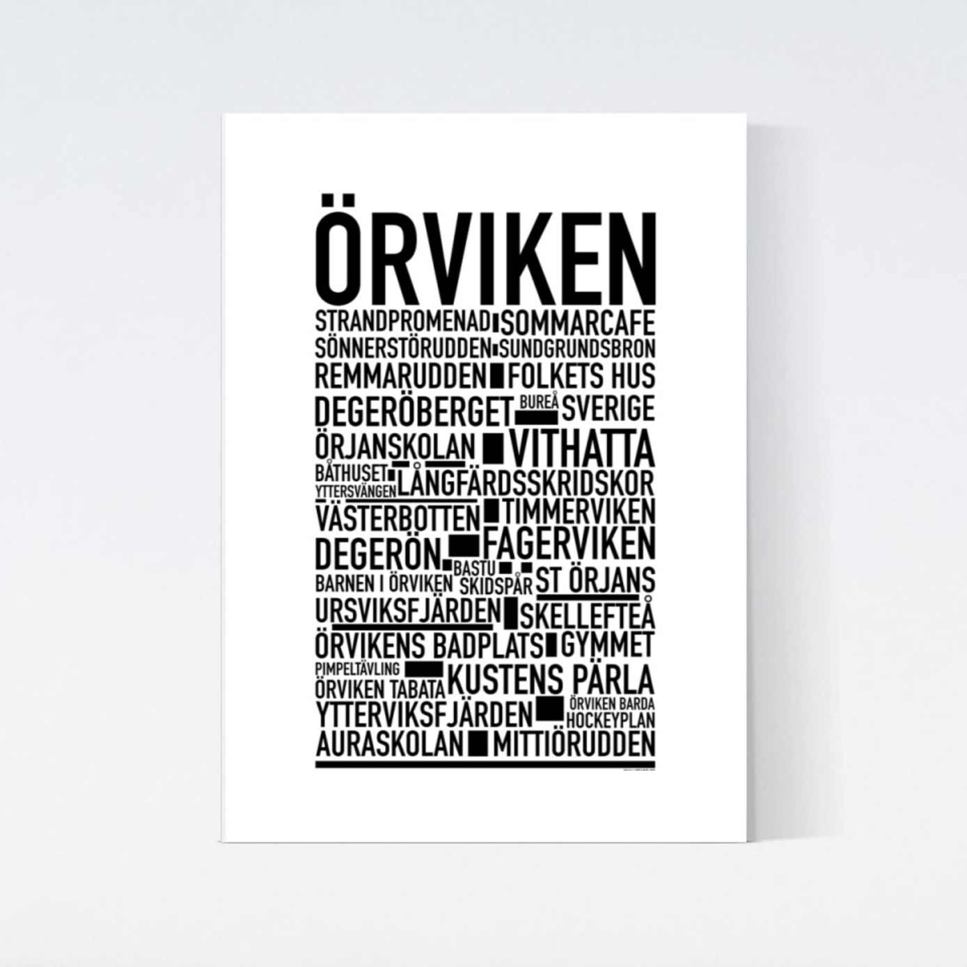 Örviken Text Poster