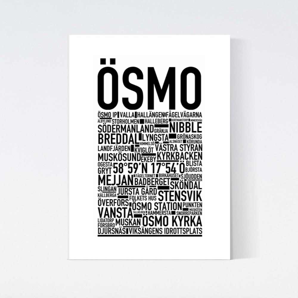 Ösmo Text Poster
