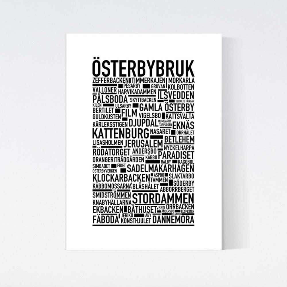 Österbybruk Text Poster