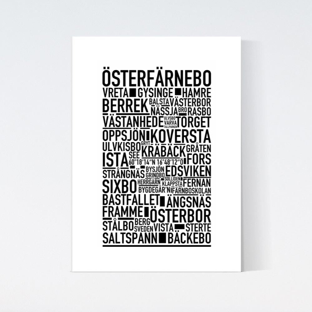Österfärnebo Text Poster