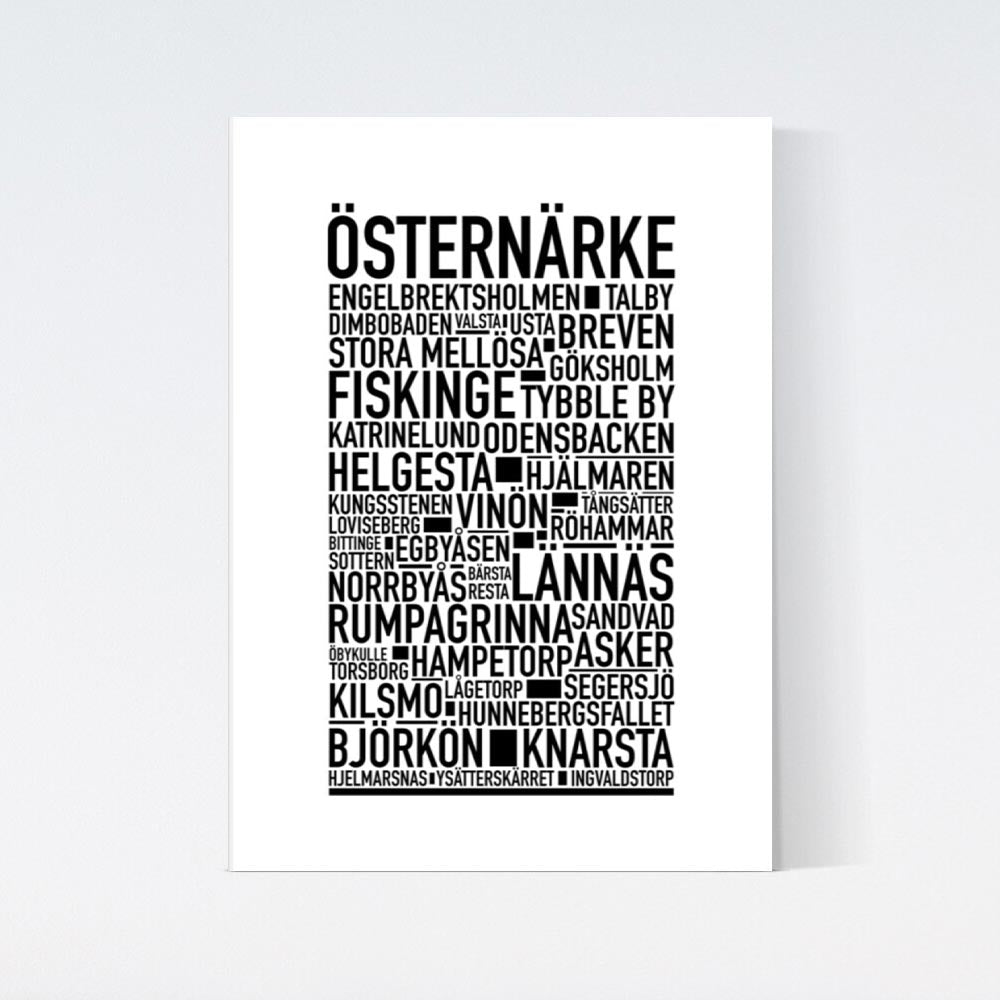 Östernärke Text Poster