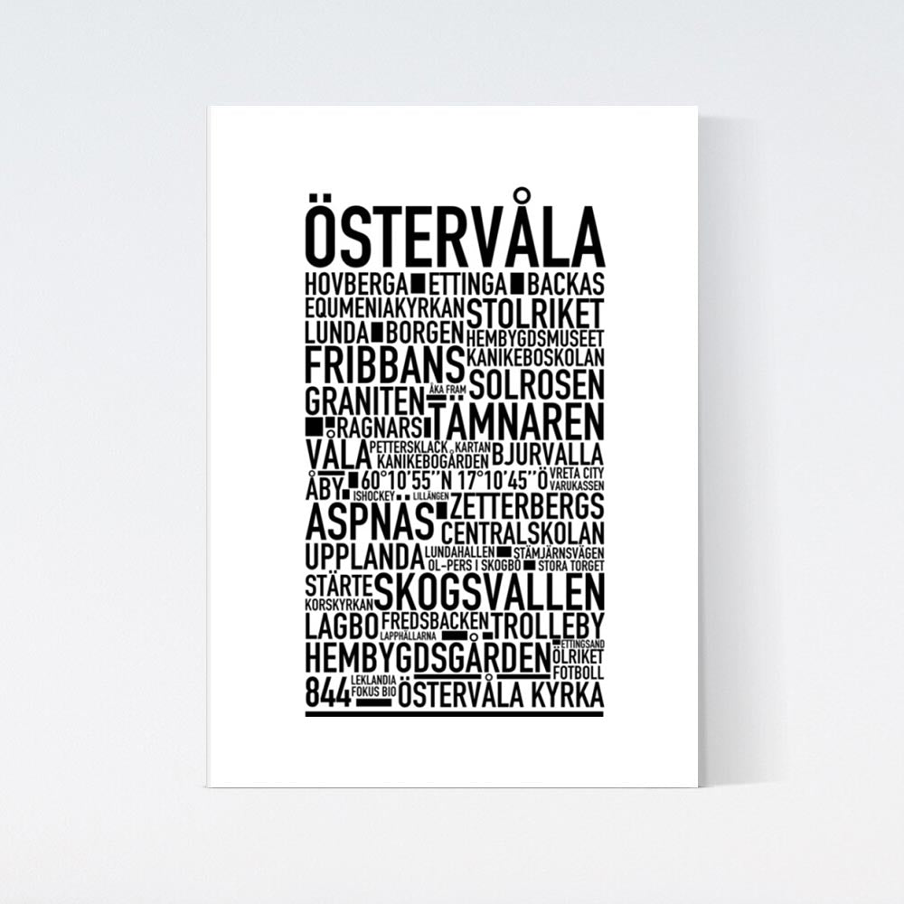 Östervåla Text Poster