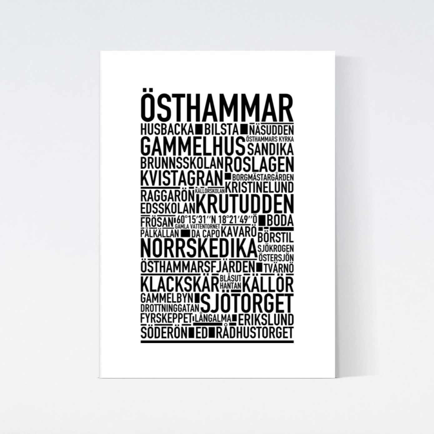 Östhammar Text Poster