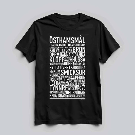 Östhamsmål Dialekt Text T-shirt