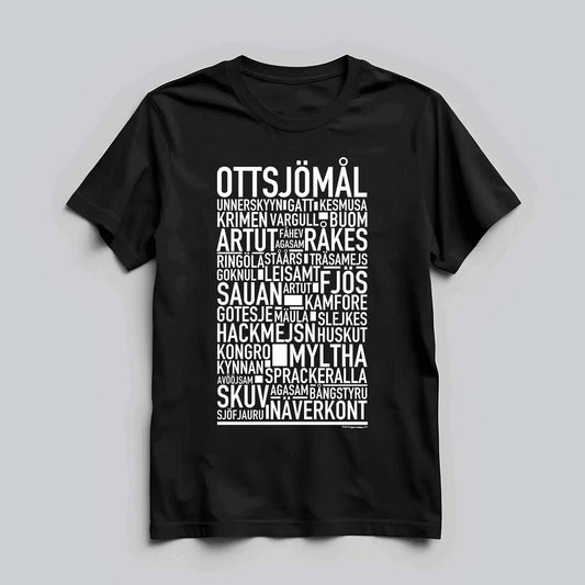 Ottsjömål Dialekt Text T-shirt