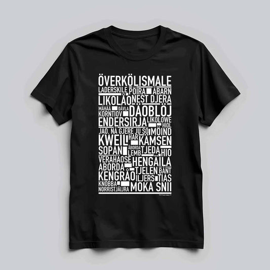 Överkölismale Dialekt Text T-shirt