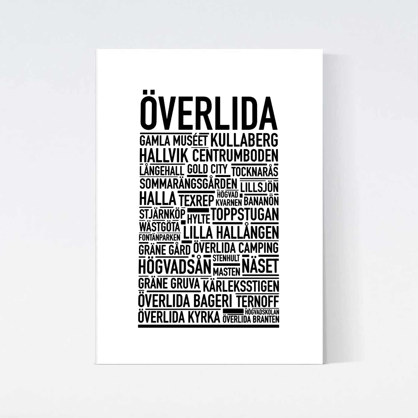 Överlida Text Poster