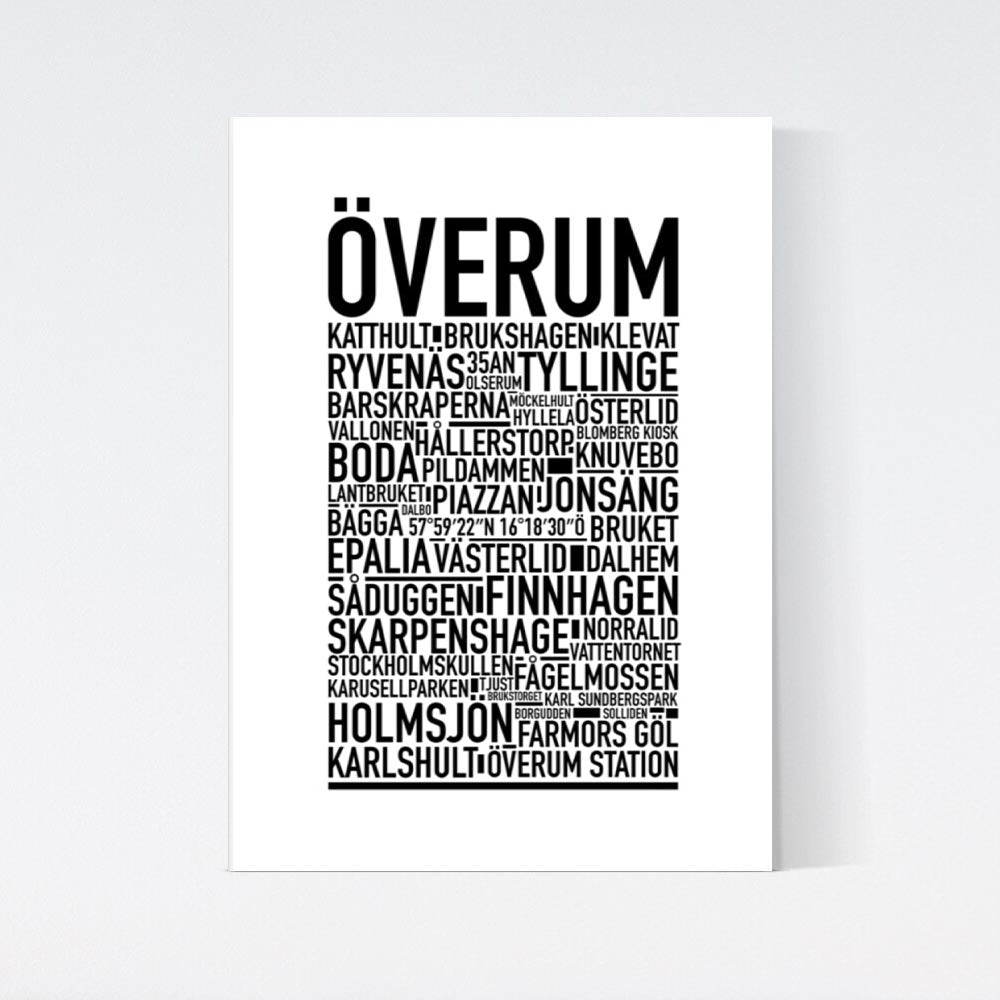 Överum Text Poster
