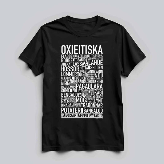 Oxieitiska Dialekt Text T-shirt