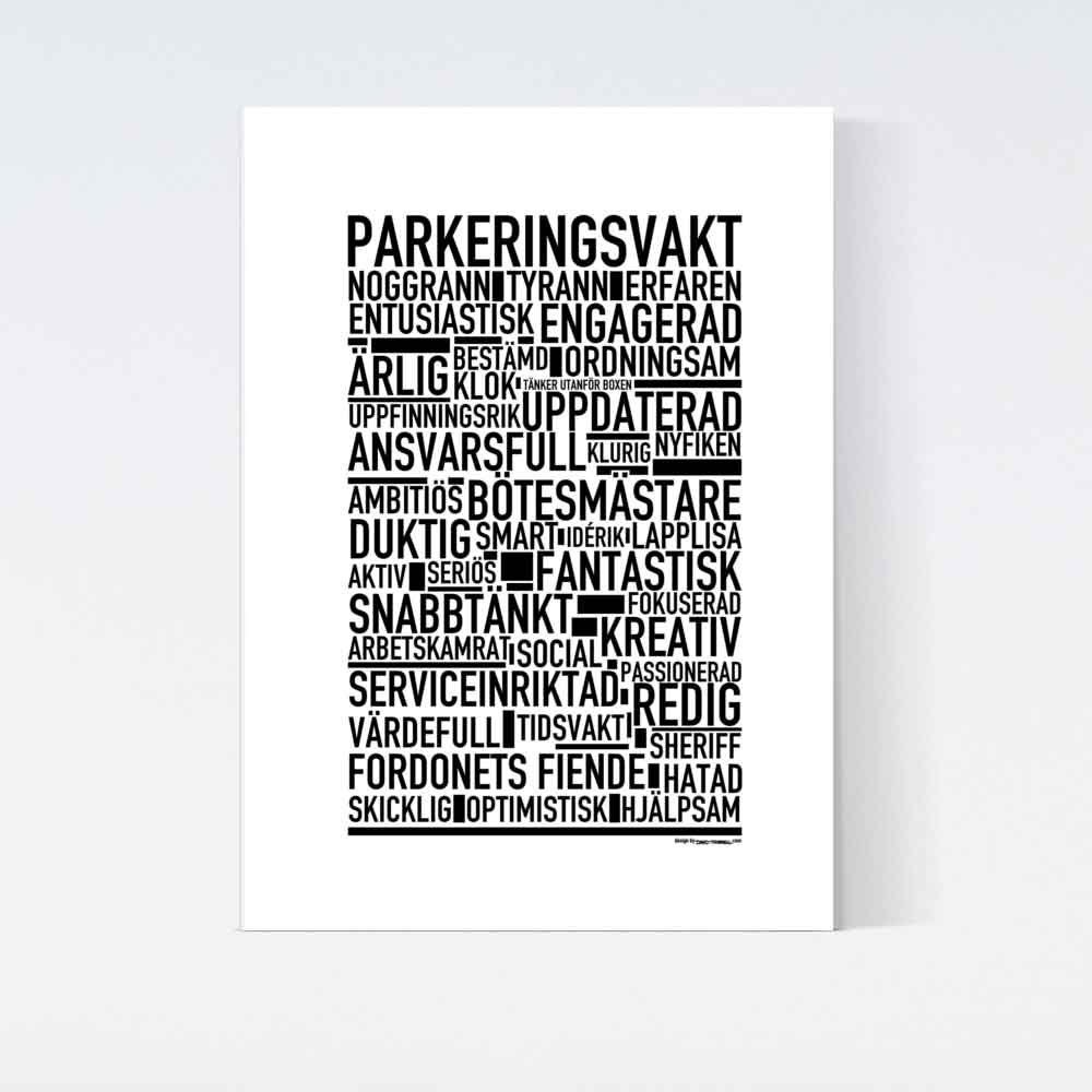 Parkeringsvakt Text Poster