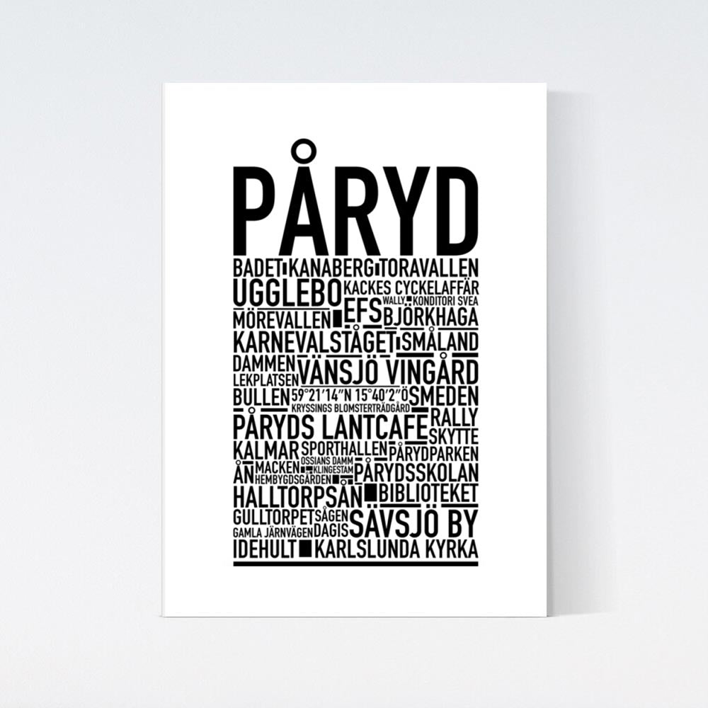 Påryd Text Poster