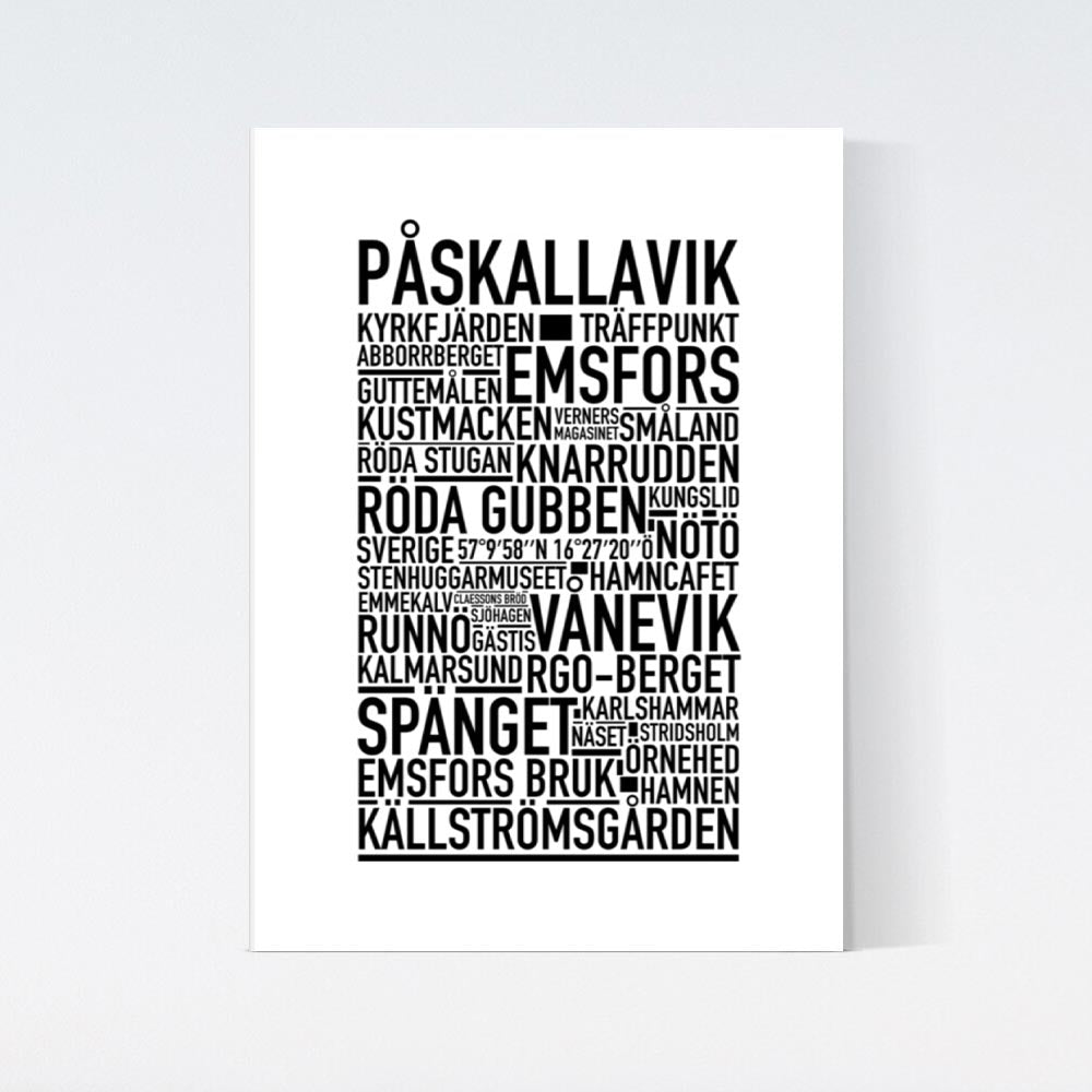 Påskallavik Text Poster
