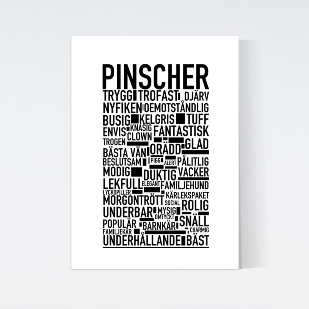 Pinscher Text Poster