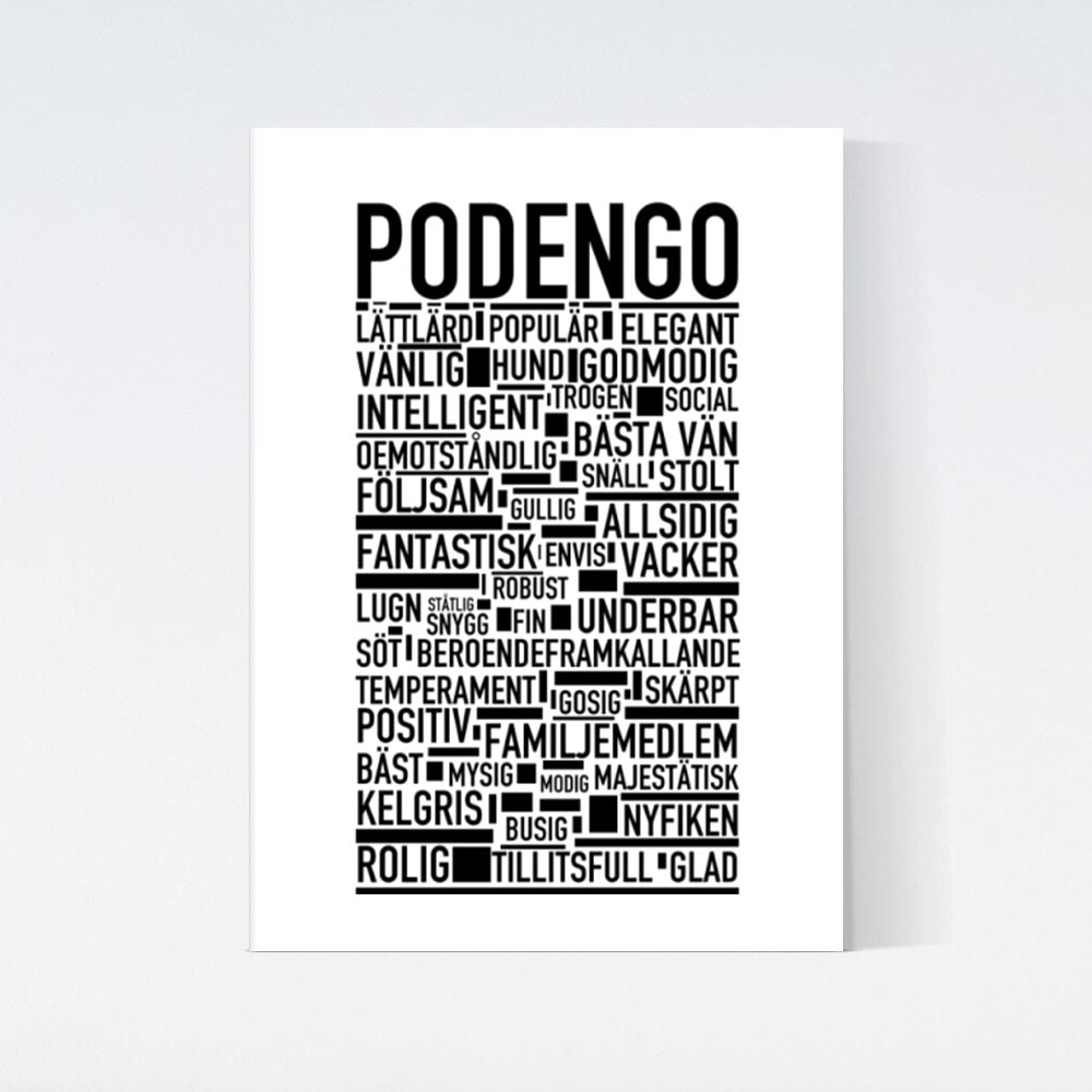 Podengo Text Poster