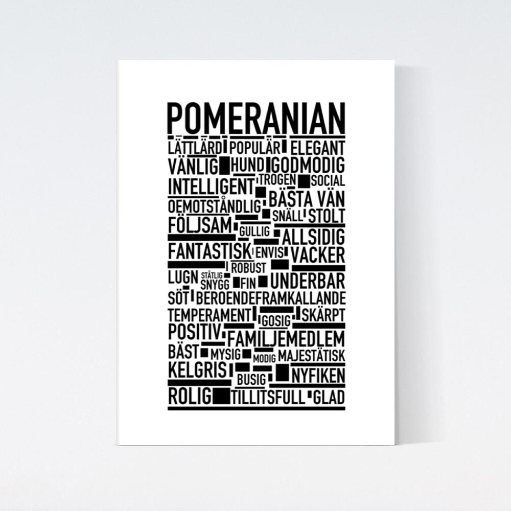 Pomeranian Text Poster