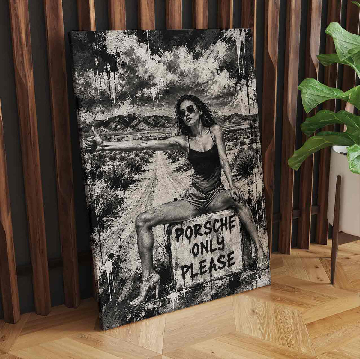 Porsche Only Please Canvas