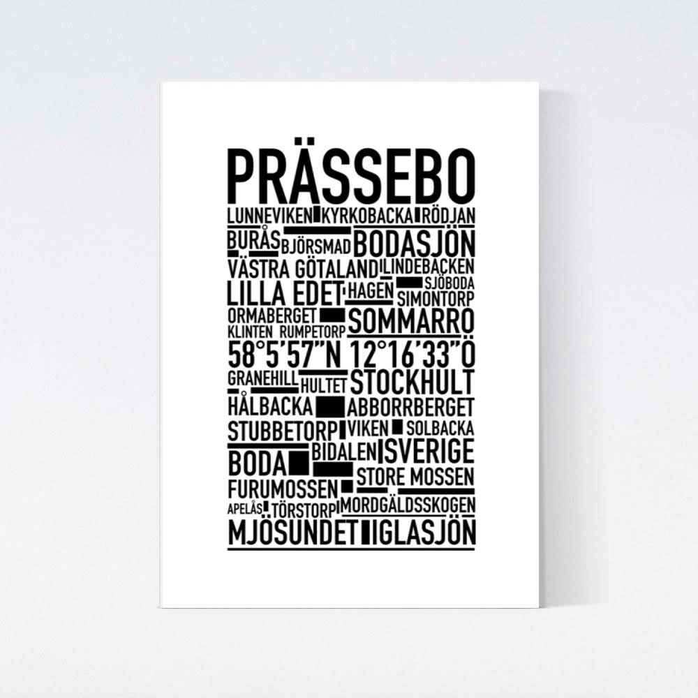 Prässebo Text Poster