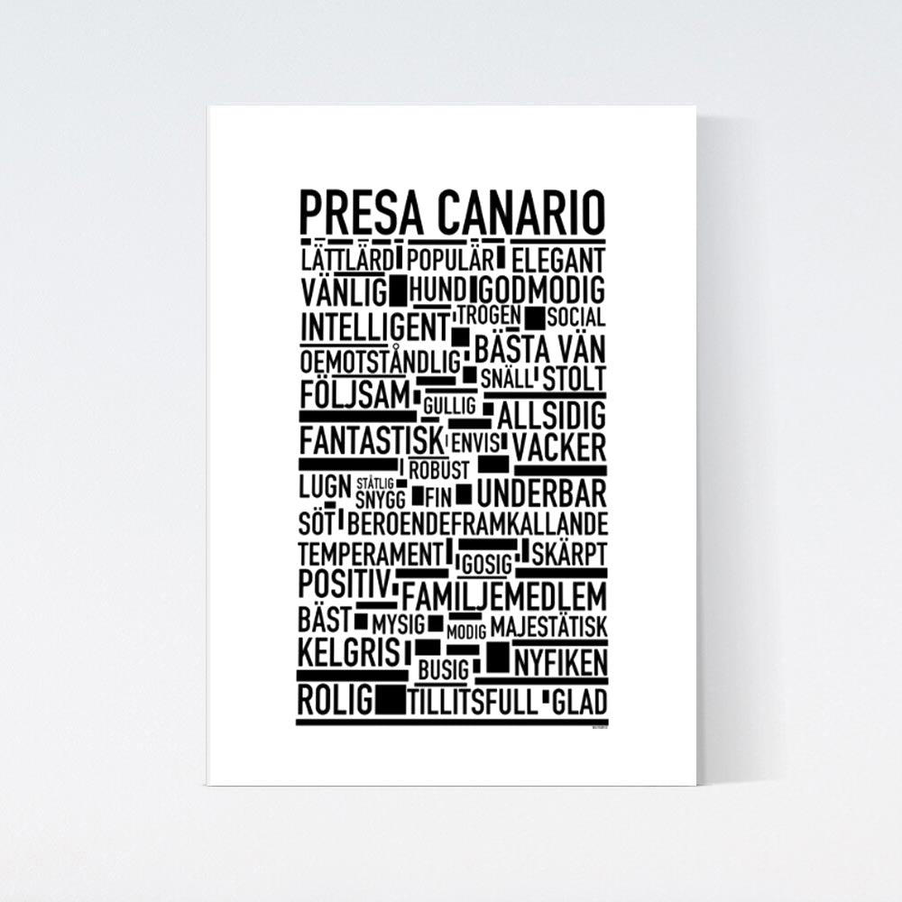Presa Canario Text Poster