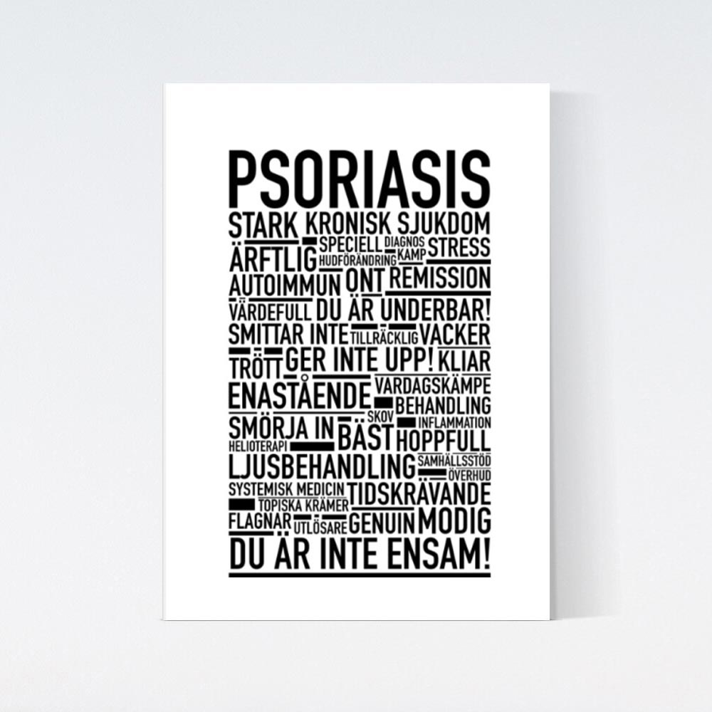 Psoriasis Text Poster