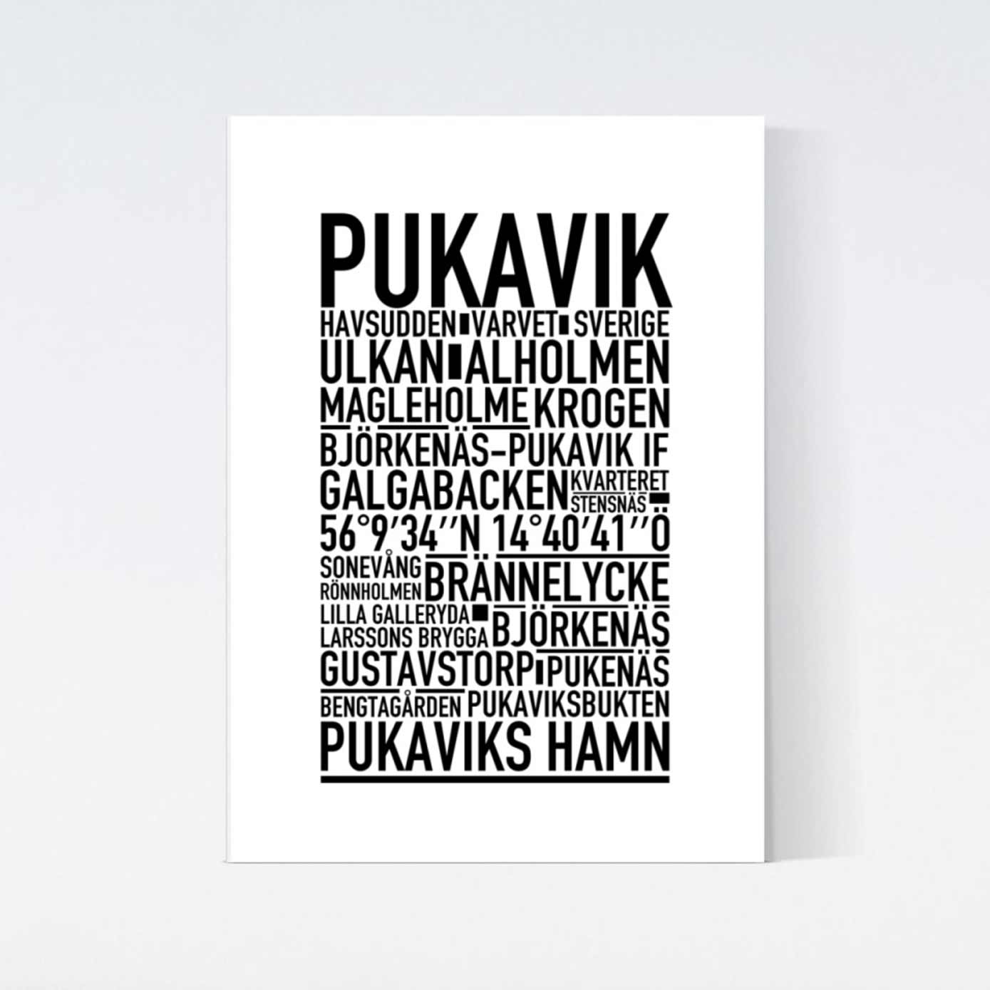 Pukavik Text Poster