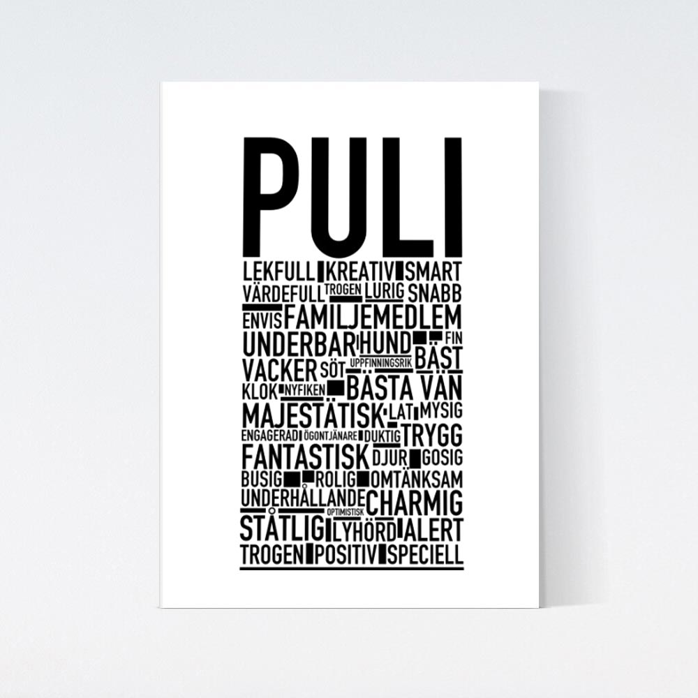 Puli Text Poster