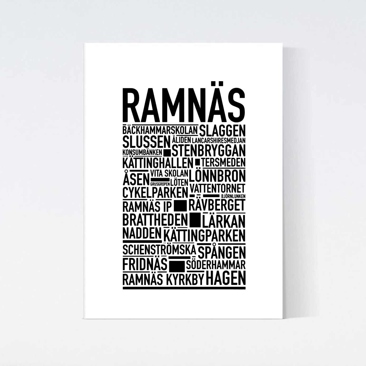 Ramnäs Text Poster