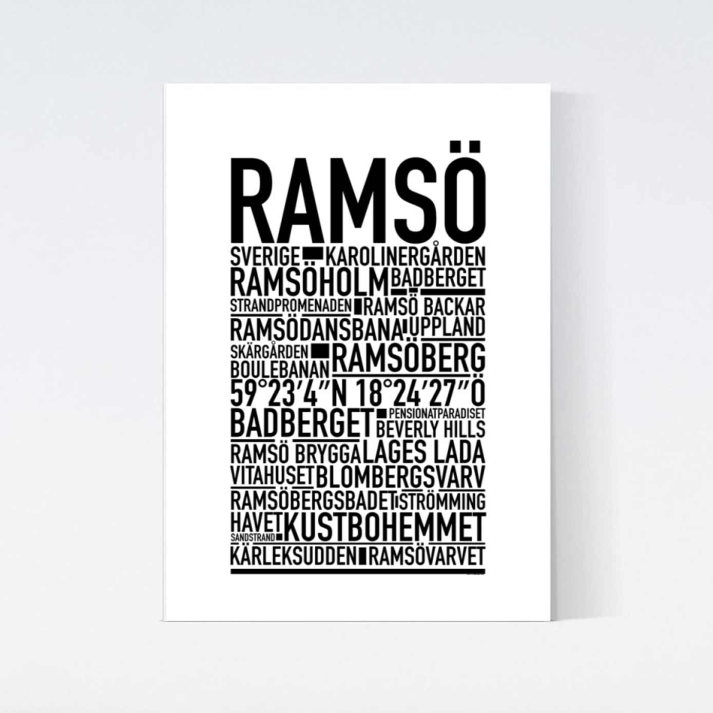 Ramsö Text Poster