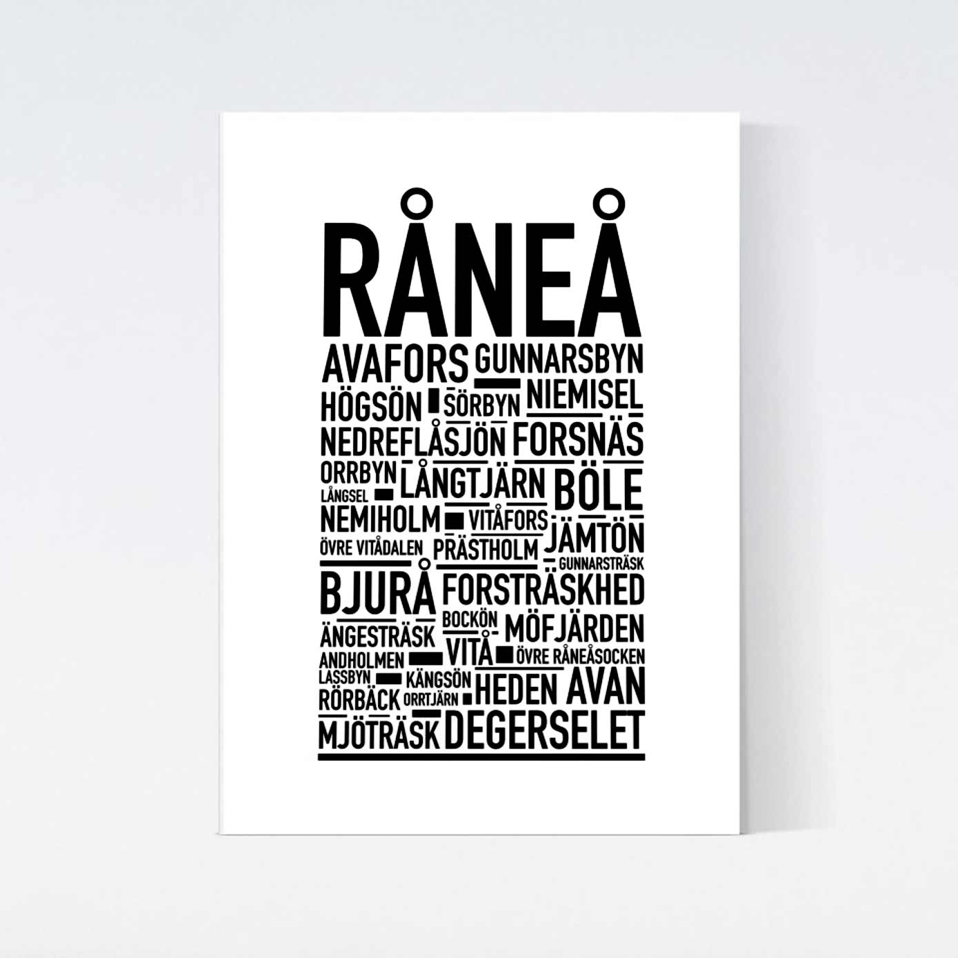Råneå Text Poster